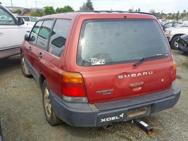 JF1SF6359XH704006 - 1999 SUBARU FORESTER L RED photo 3