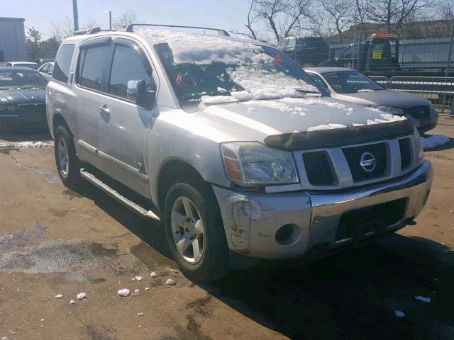 5N1AA08B36N712873 - 2006 NISSAN ARMADA SE SILVER photo 1