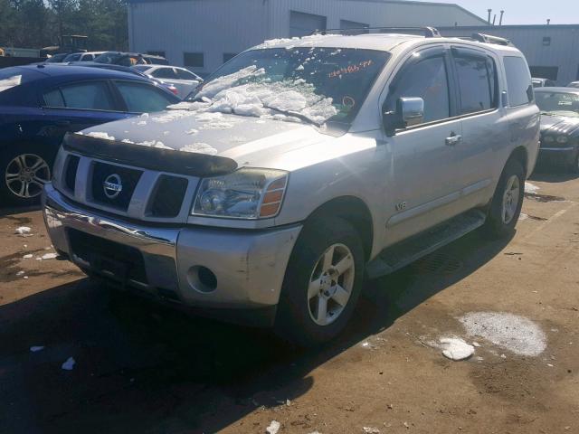 5N1AA08B36N712873 - 2006 NISSAN ARMADA SE SILVER photo 2