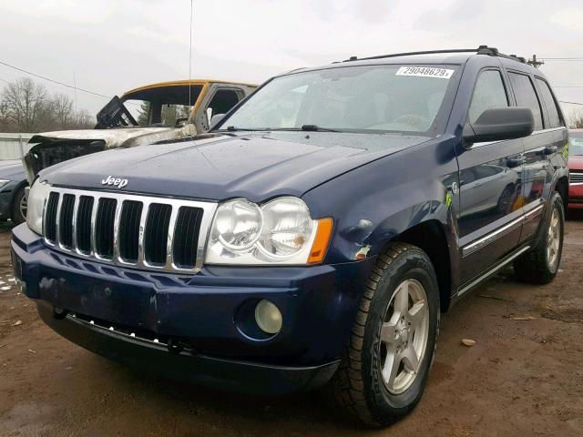 1J8HR58215C573371 - 2005 JEEP GRAND CHER BLUE photo 2