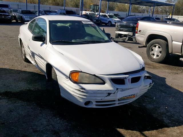 1G2NF12E21M543609 - 2001 PONTIAC GRAND AM S WHITE photo 1