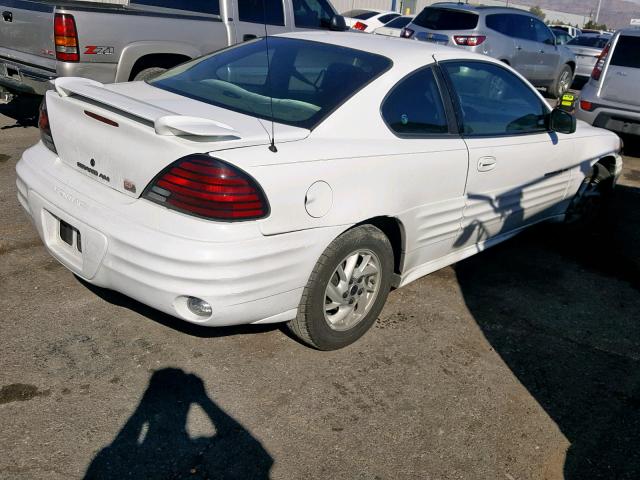 1G2NF12E21M543609 - 2001 PONTIAC GRAND AM S WHITE photo 4