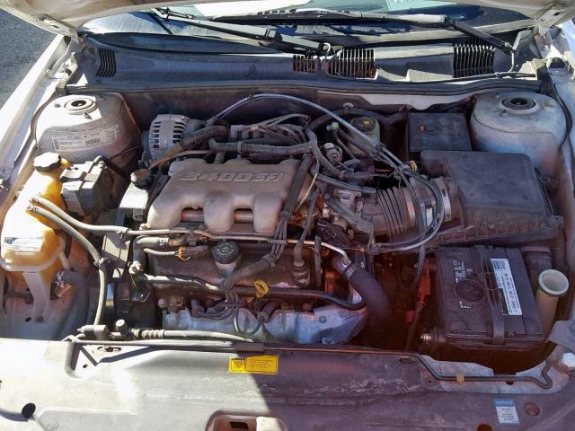 1G2NF12E21M543609 - 2001 PONTIAC GRAND AM S WHITE photo 7