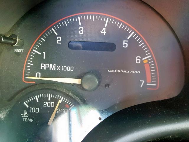 1G2NF12E21M543609 - 2001 PONTIAC GRAND AM S WHITE photo 8