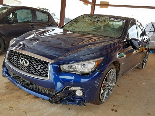 JN1FV7AR1KM800418 - 2019 INFINITI Q50 RED SP BLUE photo 2