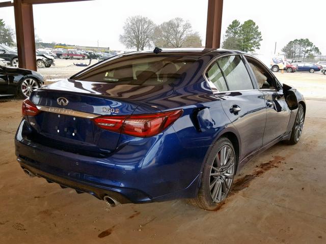 JN1FV7AR1KM800418 - 2019 INFINITI Q50 RED SP BLUE photo 4