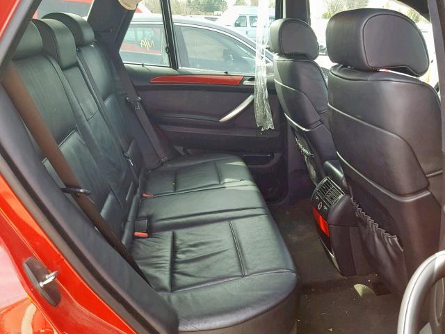 5UXFB93502LN79586 - 2002 BMW X5 4.6IS RED photo 6