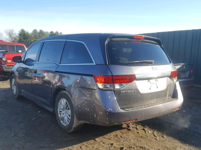 5FNRL5H29FB074917 - 2015 HONDA ODYSSEY LX CHARCOAL photo 3