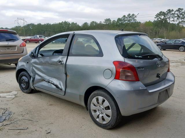 JTDJT923385169452 - 2008 TOYOTA YARIS GRAY photo 3