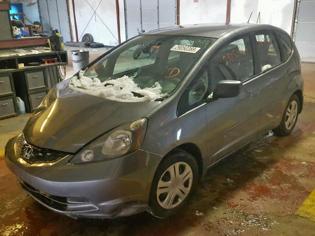 JHMGE8H32BC008971 - 2011 HONDA FIT GRAY photo 2