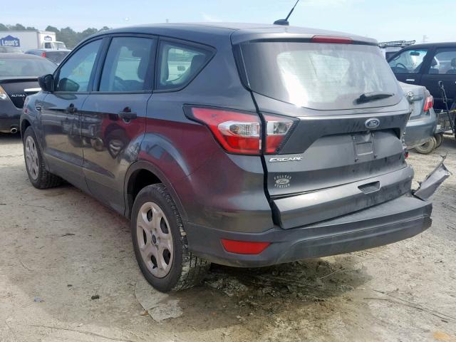 1FMCU0F73HUC10503 - 2017 FORD ESCAPE S GRAY photo 3