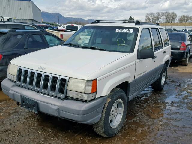 1J4GZ58Y0TC376366 - 1996 JEEP GRAND CHER WHITE photo 2