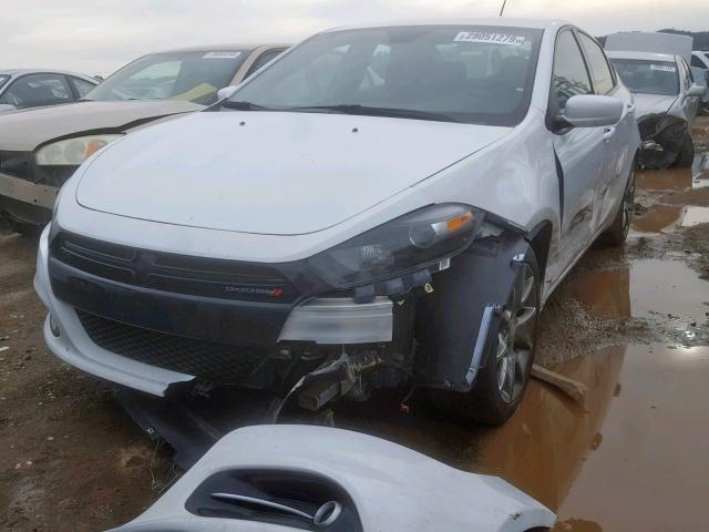 1C3CDFBB5FD266784 - 2015 DODGE DART SXT WHITE photo 2