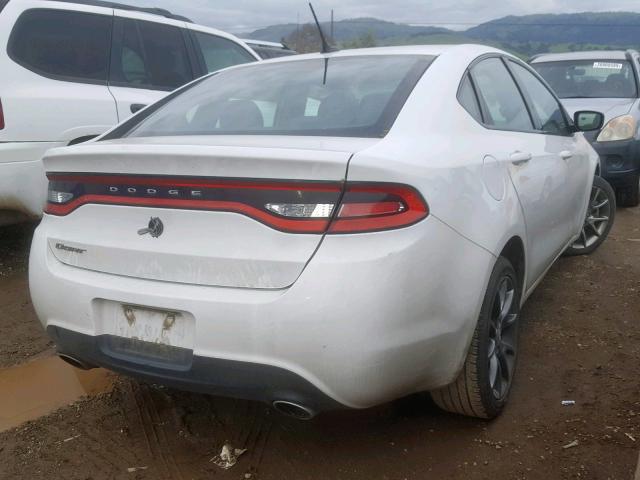 1C3CDFBB5FD266784 - 2015 DODGE DART SXT WHITE photo 4