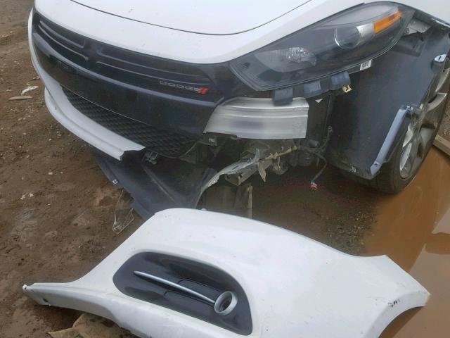 1C3CDFBB5FD266784 - 2015 DODGE DART SXT WHITE photo 9