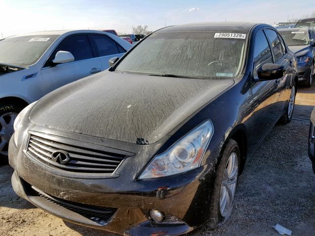 JN1CV6AR4CM673422 - 2012 INFINITI G37 BLACK photo 2