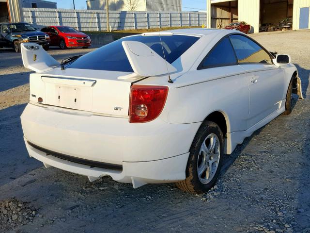 JTDDR32T230146677 - 2003 TOYOTA CELICA GT WHITE photo 4