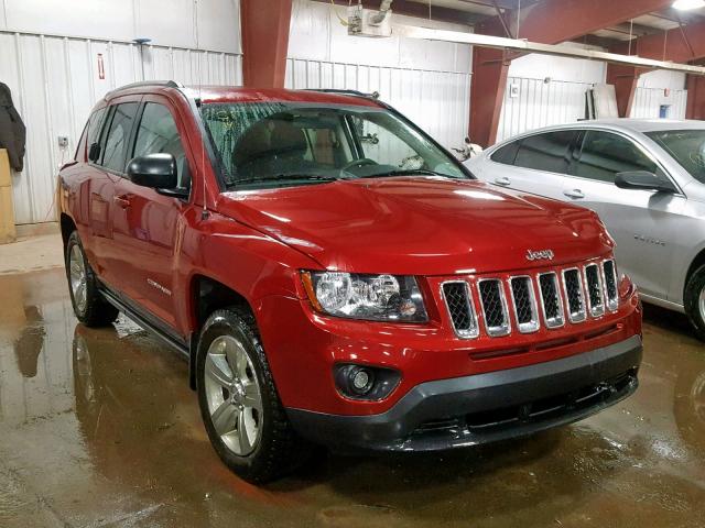 1C4NJDBB5ED842471 - 2014 JEEP COMPASS SP BURGUNDY photo 1