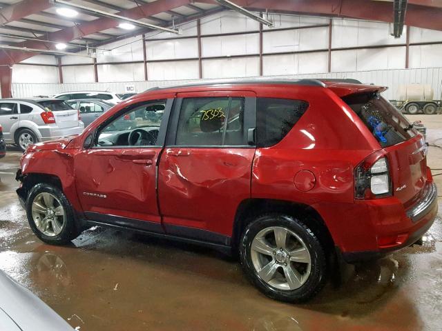 1C4NJDBB5ED842471 - 2014 JEEP COMPASS SP BURGUNDY photo 9