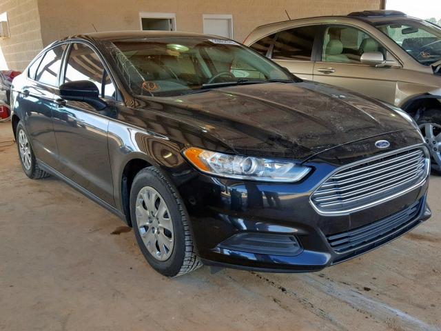 1FA6P0G74E5350711 - 2014 FORD FUSION S BLACK photo 1