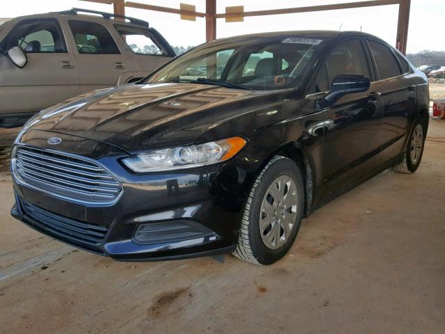 1FA6P0G74E5350711 - 2014 FORD FUSION S BLACK photo 2