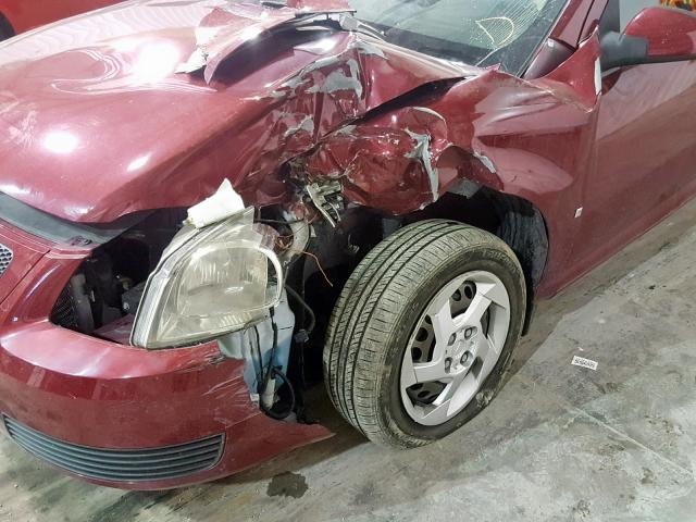 1G2AL15F877304441 - 2007 PONTIAC G5 MAROON photo 9
