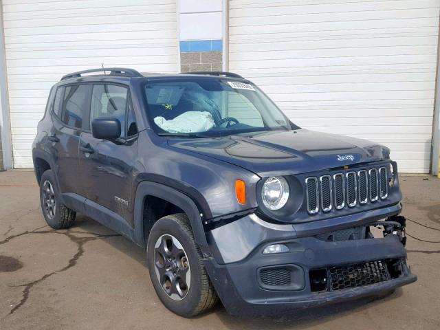 ZACCJBAB6HPG07984 - 2017 JEEP RENEGADE S ნაცრისფერი ფოტო 1
