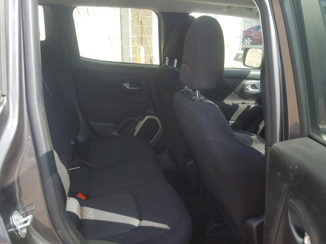 ZACCJBAB6HPG07984 - 2017 JEEP RENEGADE S ნაცრისფერი ფოტო 6