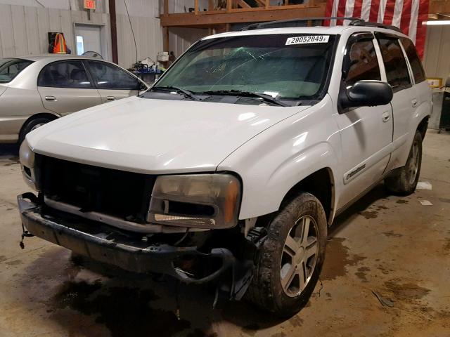 1GNDT13S642190741 - 2004 CHEVROLET TRAILBLAZE WHITE photo 2