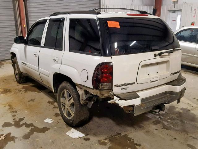 1GNDT13S642190741 - 2004 CHEVROLET TRAILBLAZE WHITE photo 3