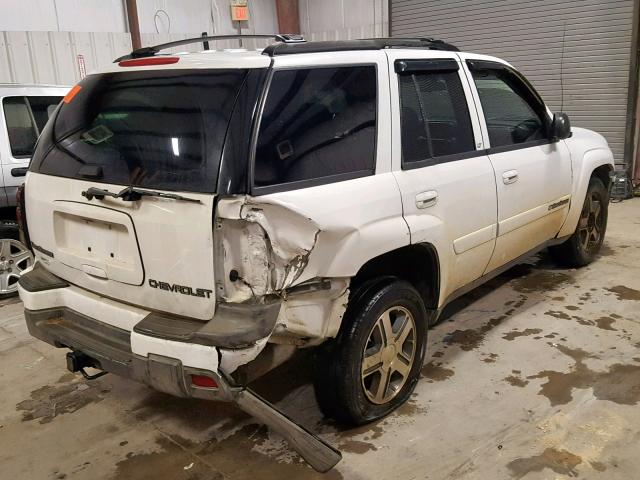 1GNDT13S642190741 - 2004 CHEVROLET TRAILBLAZE WHITE photo 4