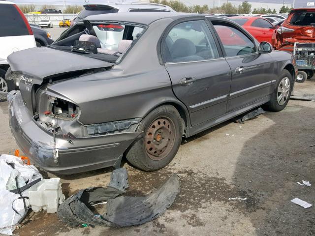 KMHWF25S23A864685 - 2003 HYUNDAI SONATA GL GRAY photo 4