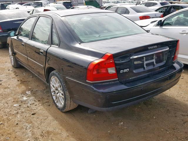 YV1TS911251392963 - 2005 VOLVO S80 T6 TUR BLACK photo 3