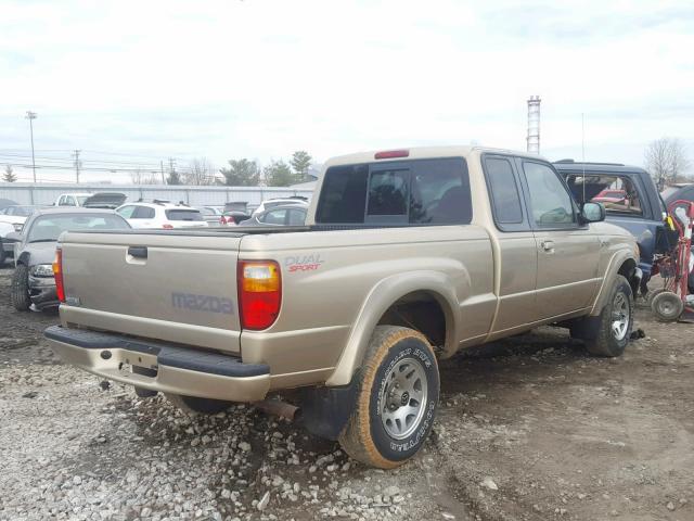 4F4YR16U72TM11817 - 2002 MAZDA B3000 CAB GOLD photo 4