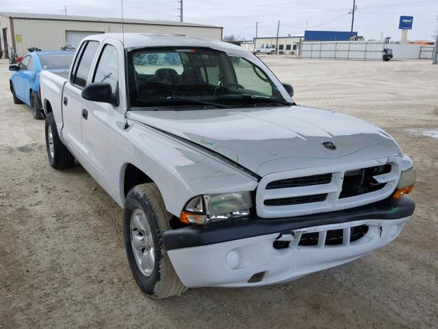 1D7HL38XX3S114647 - 2003 DODGE DAKOTA QUA WHITE photo 1