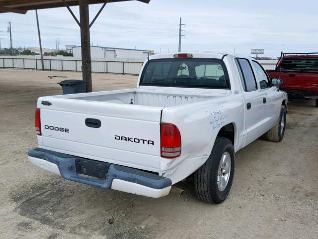 1D7HL38XX3S114647 - 2003 DODGE DAKOTA QUA WHITE photo 4