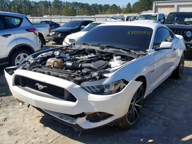 1FA6P8CF9F5308595 - 2015 FORD MUSTANG GT WHITE photo 2