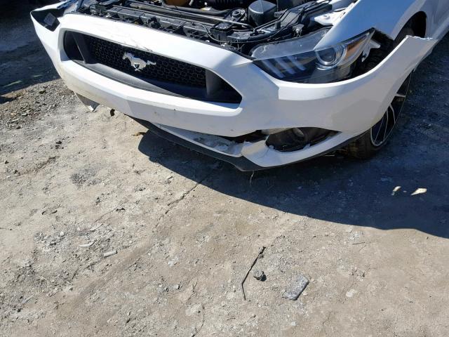 1FA6P8CF9F5308595 - 2015 FORD MUSTANG GT WHITE photo 9