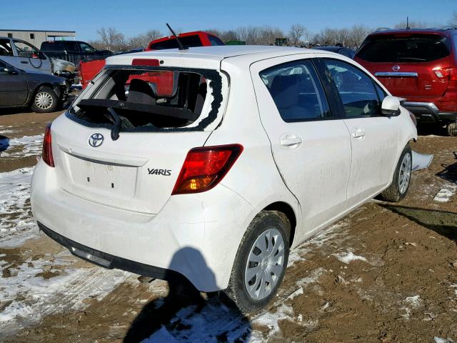 VNKKTUD32HA084914 - 2017 TOYOTA YARIS L WHITE photo 4