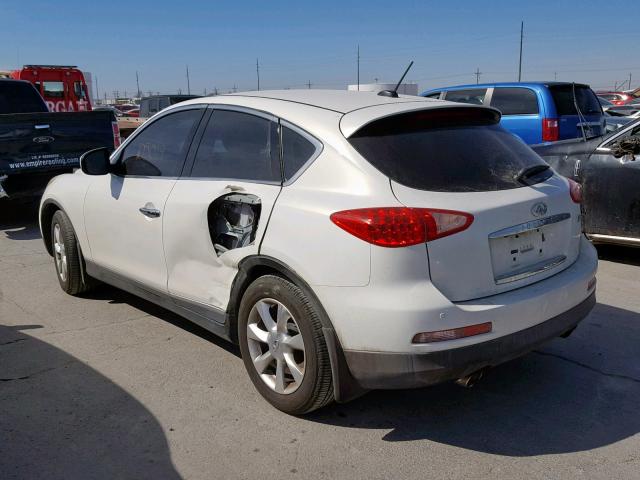 JN1AJ0HR9AM752359 - 2010 INFINITI EX35 BASE WHITE photo 3