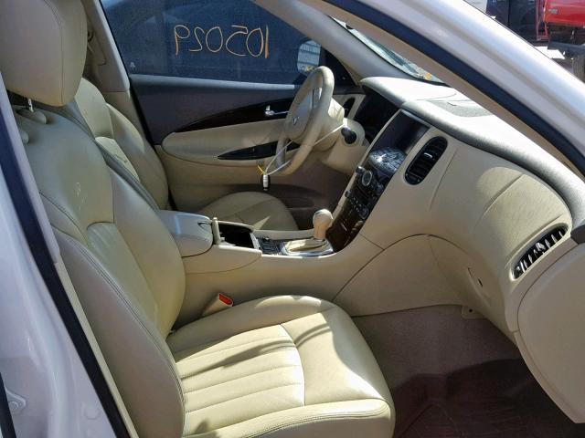 JN1AJ0HR9AM752359 - 2010 INFINITI EX35 BASE WHITE photo 5