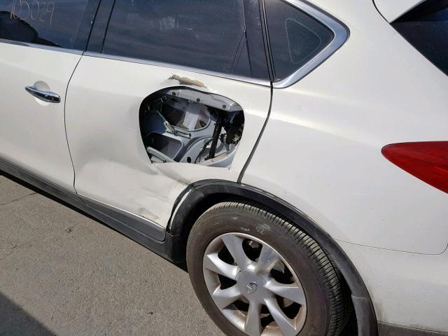 JN1AJ0HR9AM752359 - 2010 INFINITI EX35 BASE WHITE photo 9