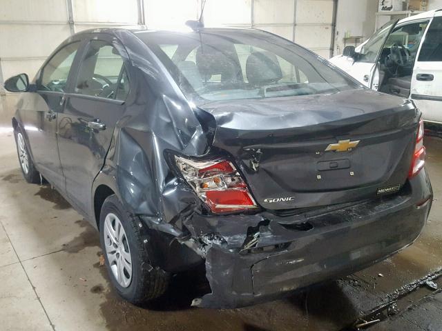 1G1JB5SH2H4177600 - 2017 CHEVROLET SONIC LS 灰色 照片 3