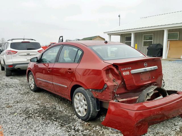 3N1AB6AP4BL665828 - 2011 NISSAN SENTRA 2.0 RED photo 3