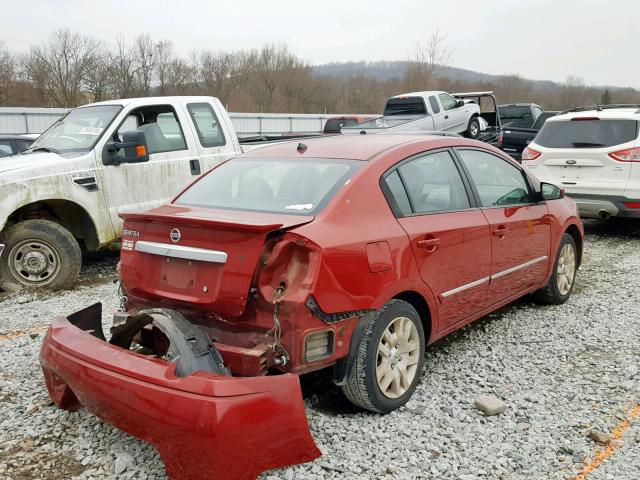 3N1AB6AP4BL665828 - 2011 NISSAN SENTRA 2.0 RED photo 4