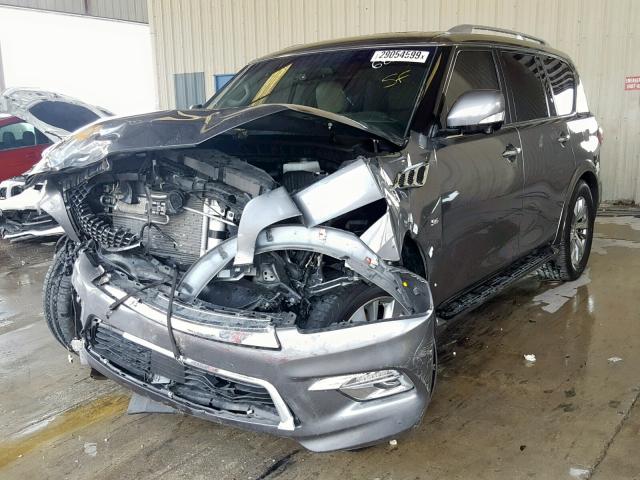 JN8AZ2NF9H9646832 - 2017 INFINITI QX80 BASE GRAY photo 2