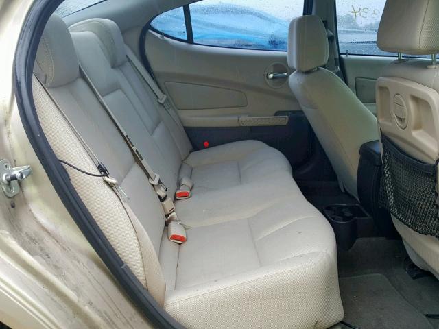 2G2WR544751182631 - 2005 PONTIAC GRAND PRIX GOLD photo 6