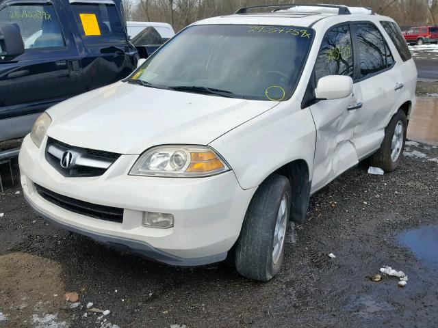 2HNYD18826H537975 - 2006 ACURA MDX TOURIN WHITE photo 2