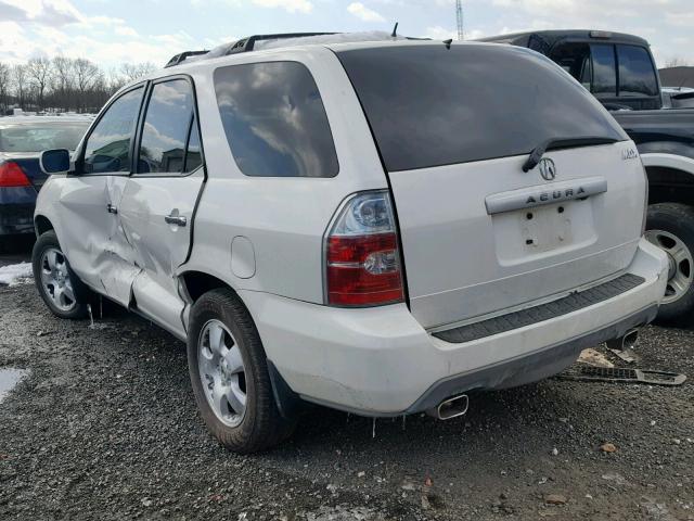 2HNYD18826H537975 - 2006 ACURA MDX TOURIN WHITE photo 3