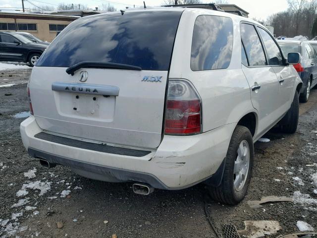 2HNYD18826H537975 - 2006 ACURA MDX TOURIN WHITE photo 4